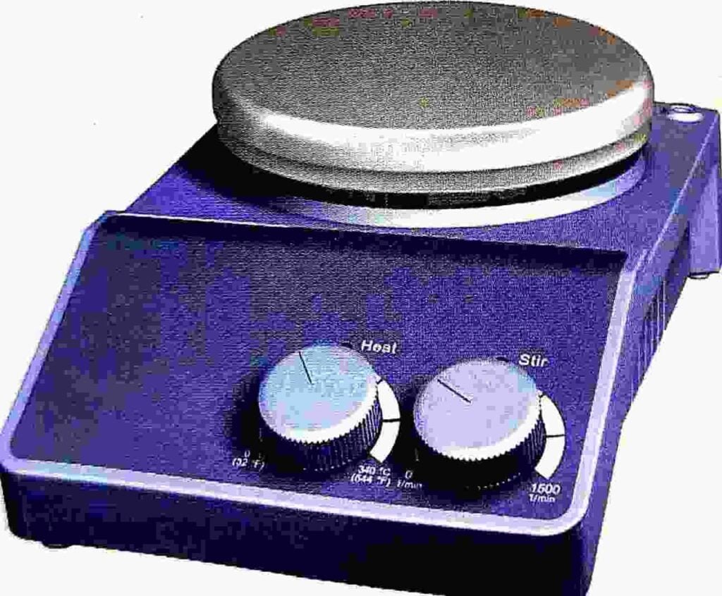hot plate and magnetic stirrer